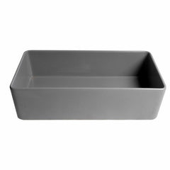ALFI 36" x 18" Smooth Apron Single Bowl Fireclay Farm Sink - ABF3618 - The Home Selection