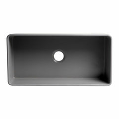 ALFI 36" x 18" Smooth Apron Single Bowl Fireclay Farm Sink - ABF3618 - The Home Selection