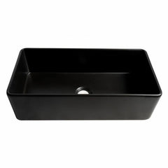 ALFI 36" x 18" Smooth Apron Single Bowl Fireclay Farm Sink - ABF3618 - The Home Selection