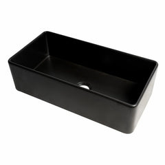 ALFI 36" x 18" Smooth Apron Single Bowl Fireclay Farm Sink - ABF3618 - The Home Selection