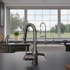 ALFI 39" Apron Thick Wall Fireclay Double Bowl Farm Sink - AB3918ARCH - The Home Selection