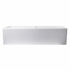 ALFI 39" Smooth Thick Wall Fireclay Double Bowl Farm Sink - AB3918DB - The Home Selection