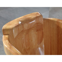 ALFI 57" Free Standing Wooden Soaking Bathtub with Headrest - AB1187 - The Home Selection