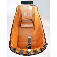 ALFI 59'' Free Standing Wooden Bathtub with Tub Filler - AB1148 - The Home Selection