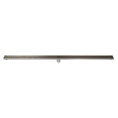 ALFI 59" Stainless Steel Linear Shower Drain with Groove Lines - ABLD59D - The Home Selection