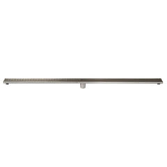 ALFI 59" Stainless Steel Linear Shower Drain with Groove Lines - ABLD59D - The Home Selection