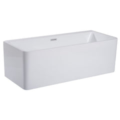 ALFI 59" White Rectangular Acrylic Free Standing Soaking Bathtub - AB8858 - The Home Selection