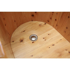 ALFI 61'' Free Standing Cedar Wooden Bathtub with Tub Filler - AB1136 - The Home Selection