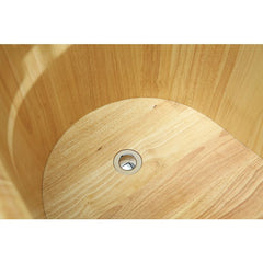 ALFI 61'' Free Standing Wooden BathTub with Headrest - AB1163 - The Home Selection