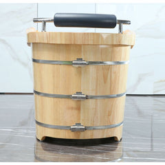 ALFI 61'' Free Standing Wooden BathTub with Headrest - AB1163 - The Home Selection
