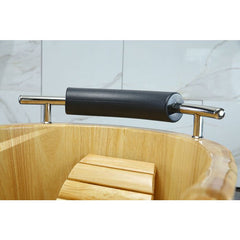 ALFI 61'' Free Standing Wooden BathTub with Headrest - AB1163 - The Home Selection