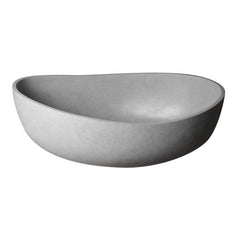 ALFI 63" Solid Concrete Gray Matte Oval Bathtub - ABCO63TUB - The Home Selection