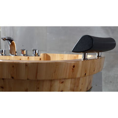 ALFI 65" 2 Person Free Standing Cedar Wooden Bathtub with Fixtures & Headrests - AB1130 - The Home Selection
