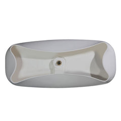 ALFI 67" White Matte Solid Surface Resin Bathtub - AB9980 - The Home Selection