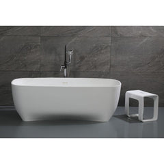 ALFI 67" White Matte Solid Surface Resin Bathtub - AB9980 - The Home Selection