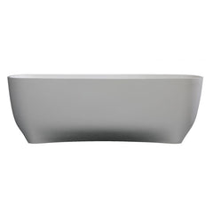 ALFI 67" White Matte Solid Surface Resin Bathtub - AB9980 - The Home Selection