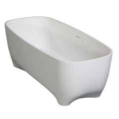 ALFI 67" White Matte Solid Surface Resin Bathtub - AB9980 - The Home Selection