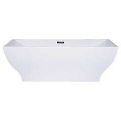 ALFI 67" White Rectangular Acrylic Free Standing Soaking Bathtub - AB8840 - The Home Selection