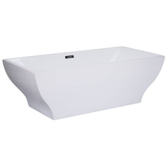 ALFI 67" White Rectangular Acrylic Free Standing Soaking Bathtub - AB8840 - The Home Selection
