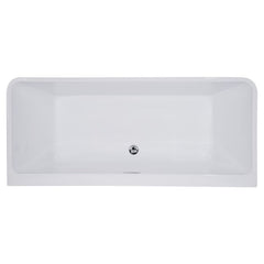 ALFI 67" White Rectangular Acrylic Free Standing Soaking Bathtub - AB8859 - The Home Selection