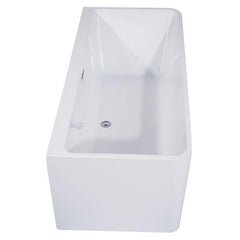 ALFI 67" White Rectangular Acrylic Free Standing Soaking Bathtub - AB8859 - The Home Selection