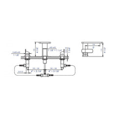 ALFI 8" Two-Handle Widespread Bathroom Faucet - AB1884 - The Home Selection