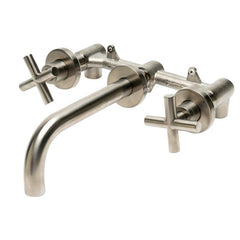 ALFI 8" Widespread Wall-Mounted Cross Handle Faucet - AB1035 - The Home Selection