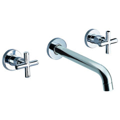 ALFI 8" Widespread Wall-Mounted Cross Handle Faucet - AB1035 - The Home Selection