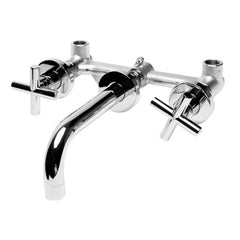 ALFI 8" Widespread Wall-Mounted Cross Handle Faucet - AB1035 - The Home Selection