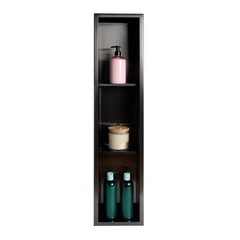 ALFI 8" x 36" Stainless Steel Vertical Triple Shelf Shower Niche - ABNP0836 - The Home Selection
