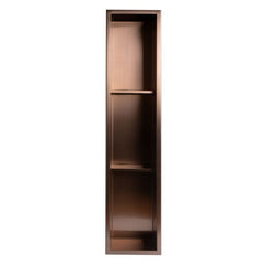 ALFI 8" x 36" Stainless Steel Vertical Triple Shelf Shower Niche - ABNP0836 - The Home Selection