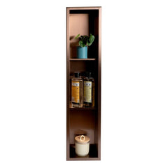 ALFI 8" x 36" Stainless Steel Vertical Triple Shelf Shower Niche - ABNP0836 - The Home Selection