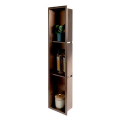 ALFI 8" x 36" Stainless Steel Vertical Triple Shelf Shower Niche - ABNP0836 - The Home Selection