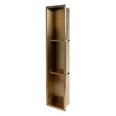 ALFI 8" x 36" Stainless Steel Vertical Triple Shelf Shower Niche - ABNP0836 - The Home Selection
