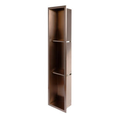 ALFI 8" x 36" Stainless Steel Vertical Triple Shelf Shower Niche - ABNP0836 - The Home Selection