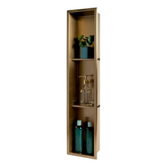 ALFI 8" x 36" Stainless Steel Vertical Triple Shelf Shower Niche - ABNP0836 - The Home Selection
