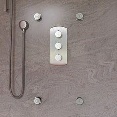 ALFI Concealed 4-Way Thermostatic Valve Round Shower Mixer - AB4101 - The Home Selection