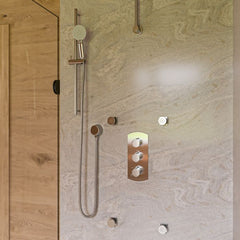 ALFI Concealed 4-Way Thermostatic Valve Round Shower Mixer - AB4101 - The Home Selection