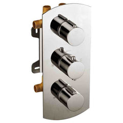 ALFI Concealed 4-Way Thermostatic Valve Round Shower Mixer - AB4101 - The Home Selection