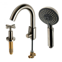 ALFI Deck Mounted Tub Filler with Hand Held Showerhead - AB2503 - The Home Selection
