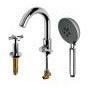 ALFI Deck Mounted Tub Filler with Hand Held Showerhead - AB2503 - The Home Selection