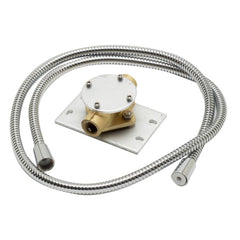 ALFI Floor Mount Tub Filler with Shower Head Polished/Brushed - AB2534 - The Home Selection