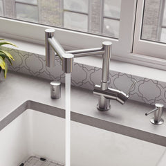 ALFI Modern Solid Stainless Steel Retractable Kitchen Faucet - AB2038 - The Home Selection