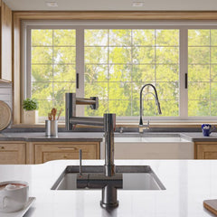 ALFI Modern Solid Stainless Steel Retractable Kitchen Faucet - AB2038 - The Home Selection