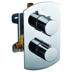 ALFI Round Knob 1 Way Thermostatic Shower Mixer - AB3809 - The Home Selection