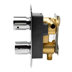 ALFI Round Knob 1 Way Thermostatic Shower Mixer - AB3809 - The Home Selection