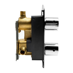 ALFI Round Knob 1 Way Thermostatic Shower Mixer - AB3809 - The Home Selection