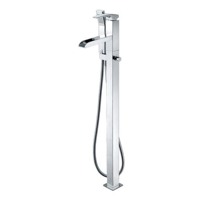 ALFI Single Hole Floor Mounted Waterfall Tub Filler - AB2843 - The Home Selection