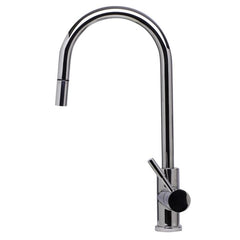 ALFI Single Hole Pull Down Stainless Steel Kitchen Faucet - AB2028 - The Home Selection