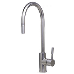 ALFI Single Hole Pull Down Stainless Steel Kitchen Faucet - AB2028 - The Home Selection
